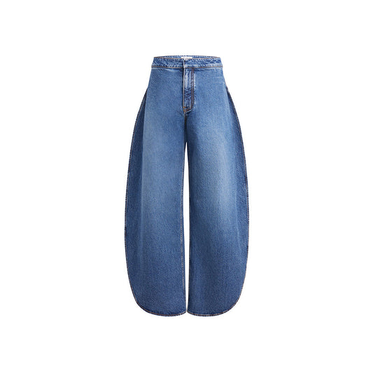 Wide-brimmed Baseball Oversize Trousers