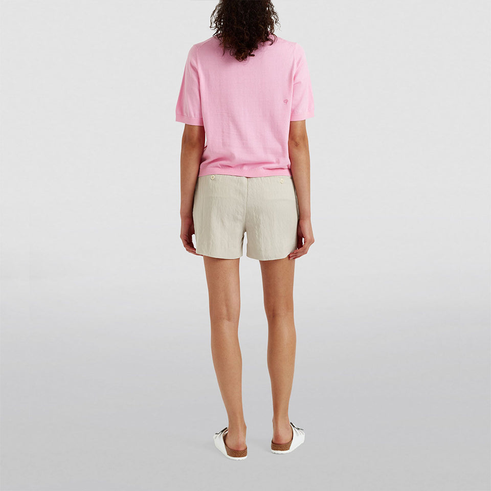 Fine Knit Turtleneck Neck Cotton Top
