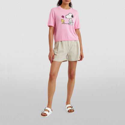 Fine Knit Turtleneck Neck Cotton Top