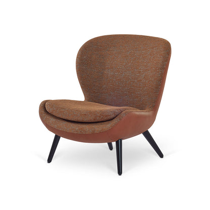 Mid Sherpa Boucle Accent Chair Mid Century