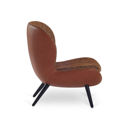 Mid Sherpa Boucle Accent Chair Mid Century