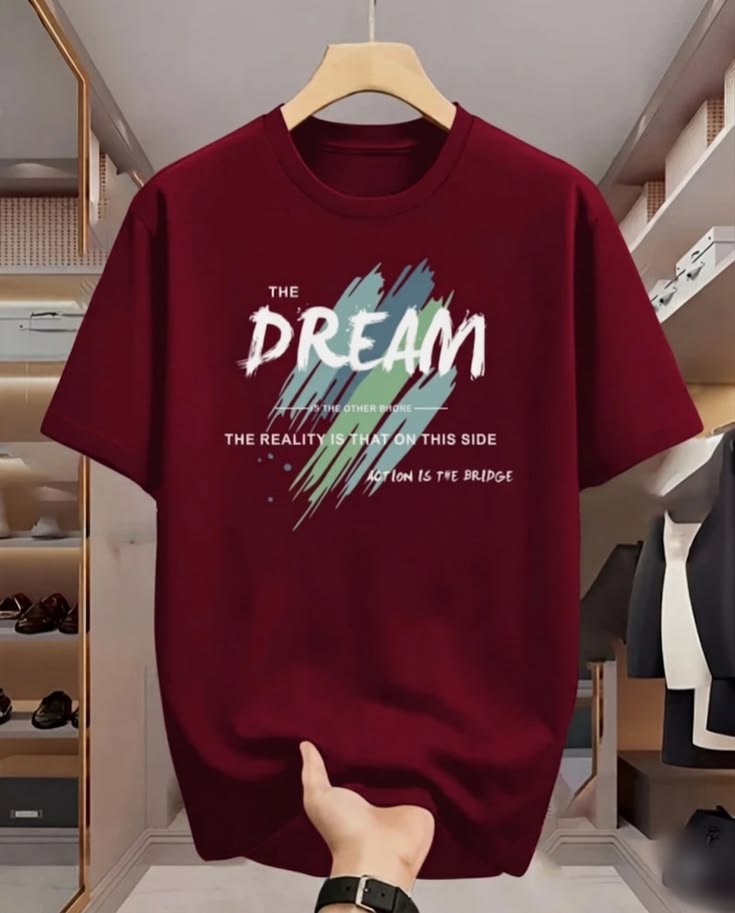 "Break Rules" Front & Back Graphic Oversized T-Shirt – Maroon