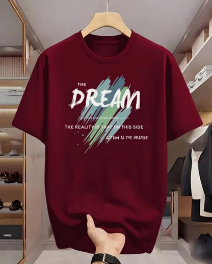 "Break Rules" Front & Back Graphic Oversized T-Shirt – Maroon