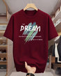 "Break Rules" Front & Back Graphic Oversized T-Shirt – Maroon