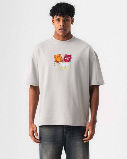 Men's World Tour Stamp Graphic Sweatshirt – White/Black